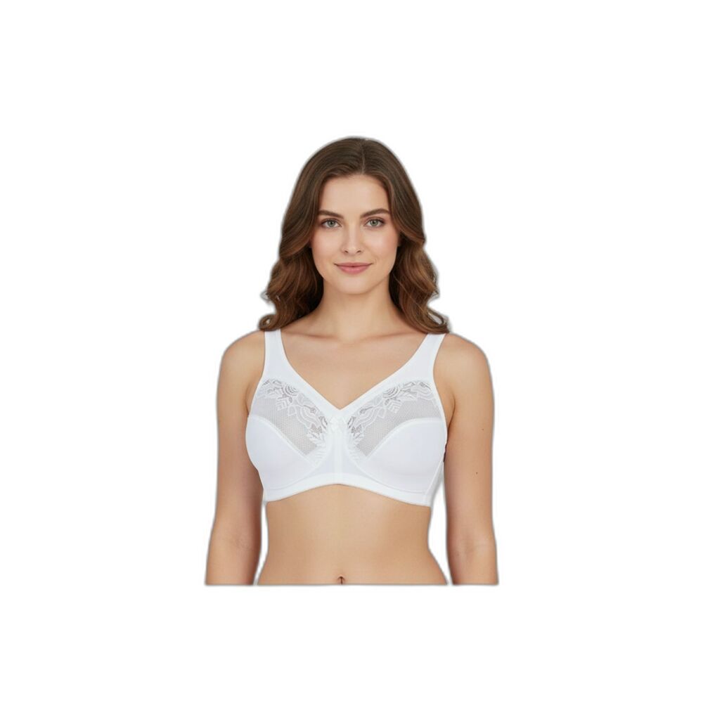 Glamorise MagicLift Wirefree Minimizer Bra 44F White